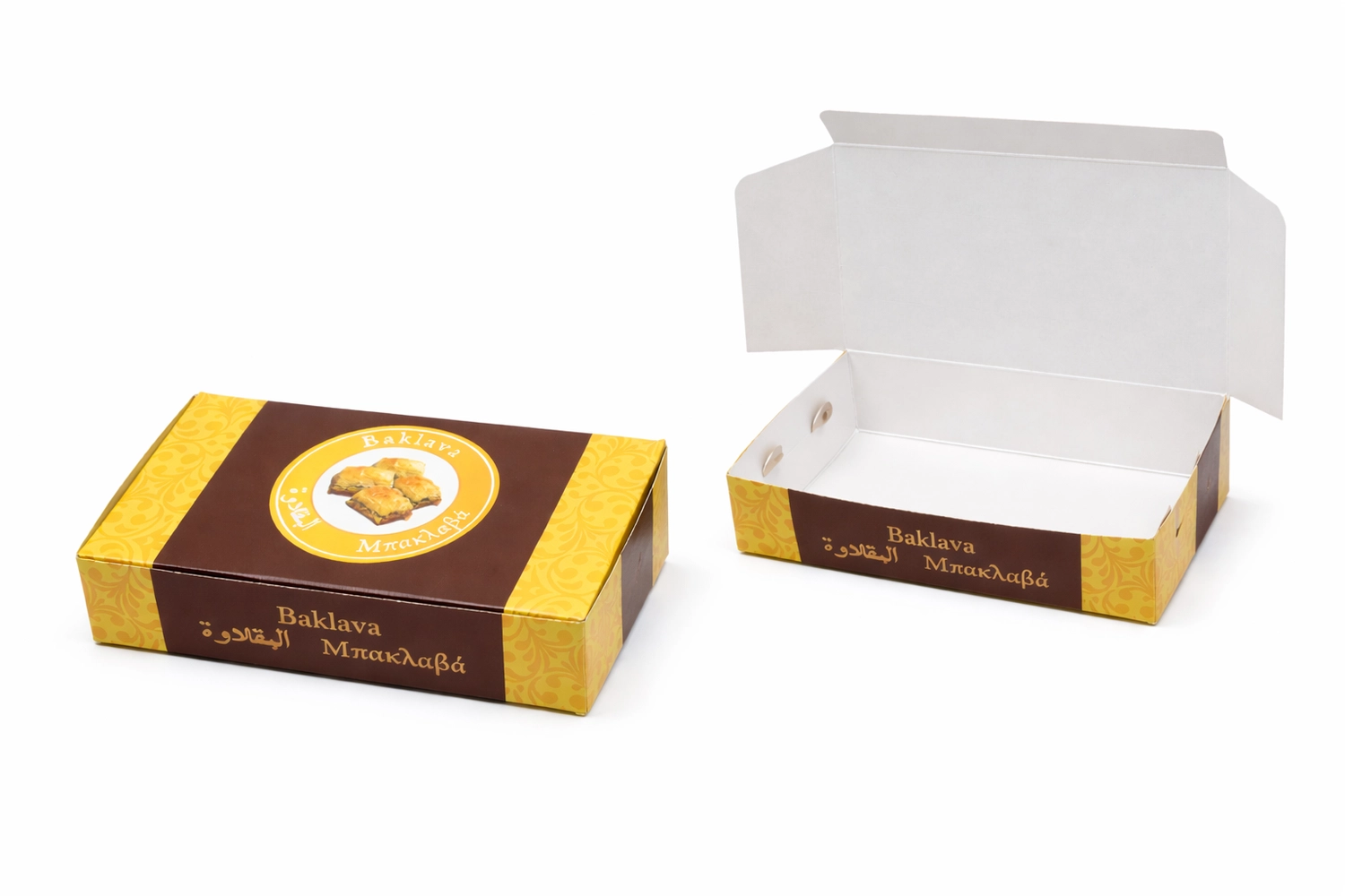 Ahmet Yalcin - Gastronomie Verpackungen - Faltschachteln für Kekse und Backlava